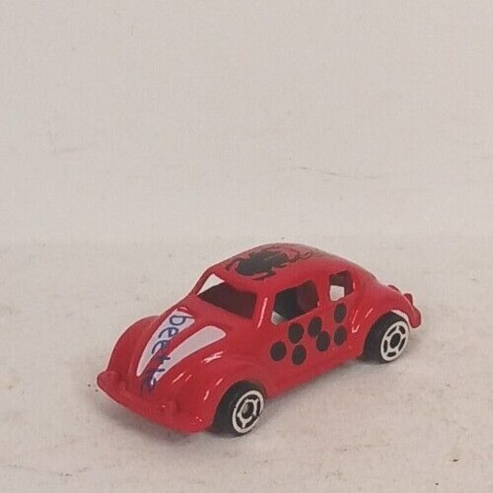 VW Volkswagon RedBox Beetle Diecast Bug Vintage 1:87 Scale Orange Good Condition